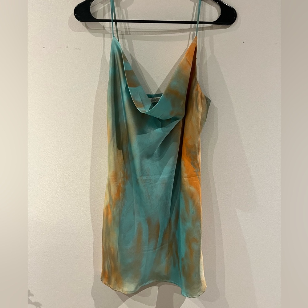 12th tribe dress teal blue dress